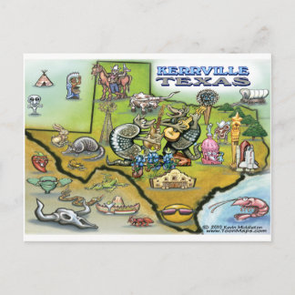 Postale Carte Kerrville TEXAS Tee