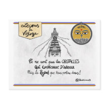 Carte leçons de voyage : Transformez vos obstacle