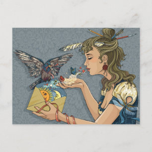 Postale Carte lettre d'amour