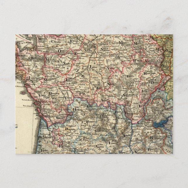 Postale Carte linguistique de la France (Devant)