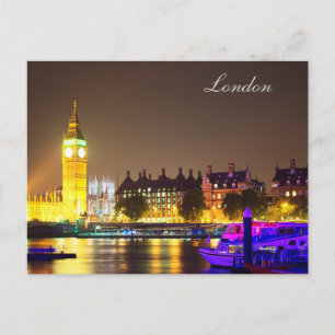 Postale Carte London et Big Ben Post