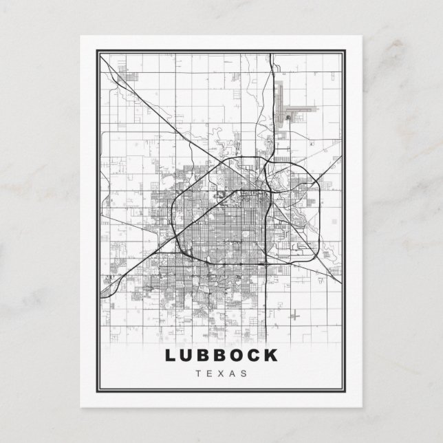 Postale Carte Lubbock (Devant)