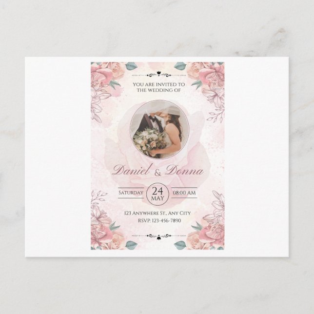 Postale Carte mariage (Devant)