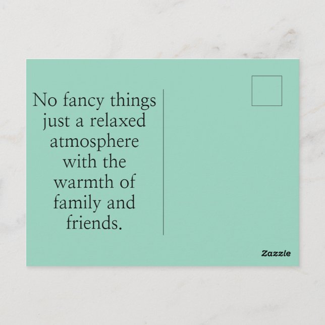 Postale Carte Mariage Nice (Dos)