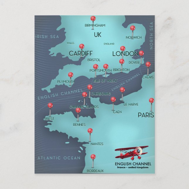 Postale Carte marine anglaise (Devant)