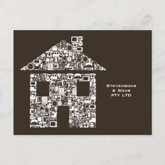 Postale Carte marketing promotionnelle de la Maison d'affa