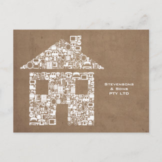 Postale Carte marketing promotionnelle de la Maison d'affa