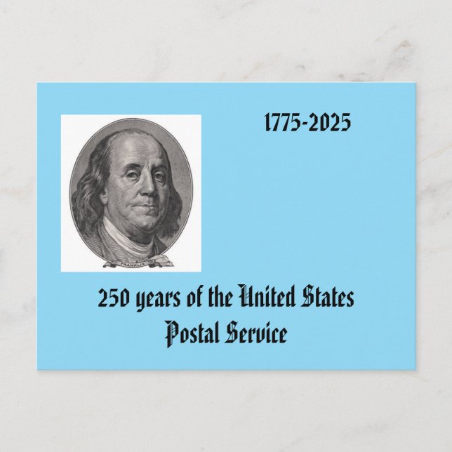 Postale Carte maxi Ben Franklin (Devant)