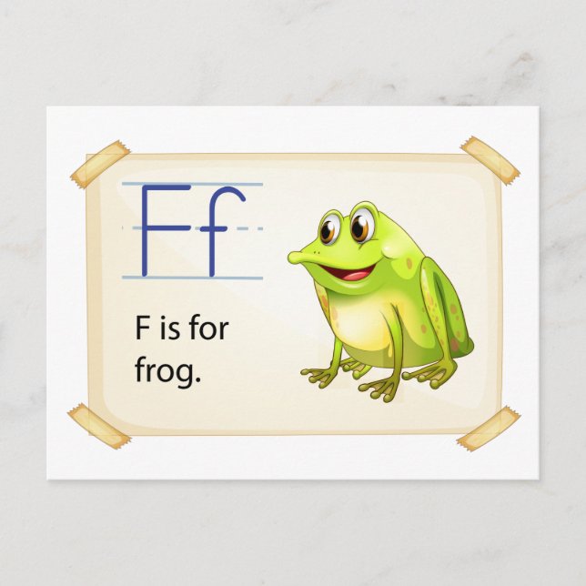 Postale Carte mémoire grenouille (Devant)