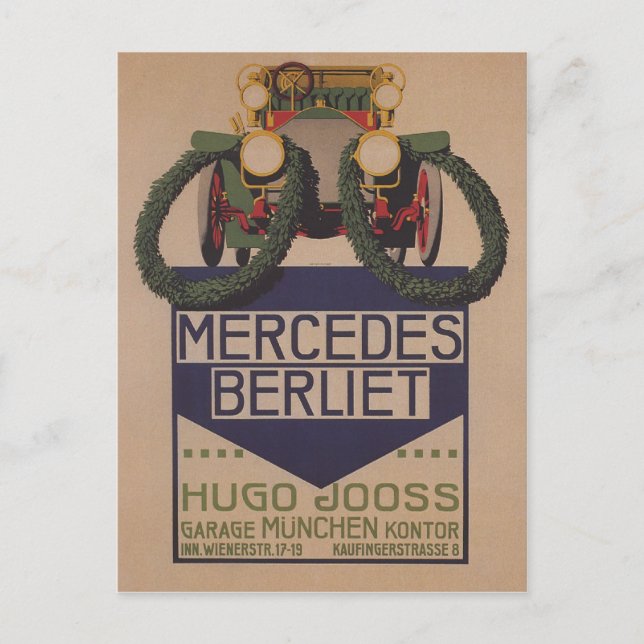 Postale Carte Mercedes Berliet (Devant)