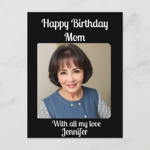 Postale Carte mère d'anniversaire minimaliste personnalisé
