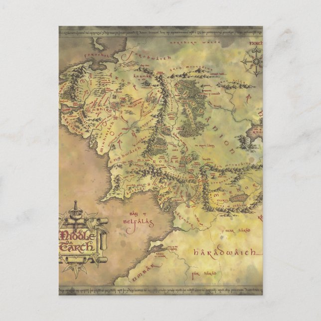 Postale Carte MIDDLE EARTH™ #2 (Devant)