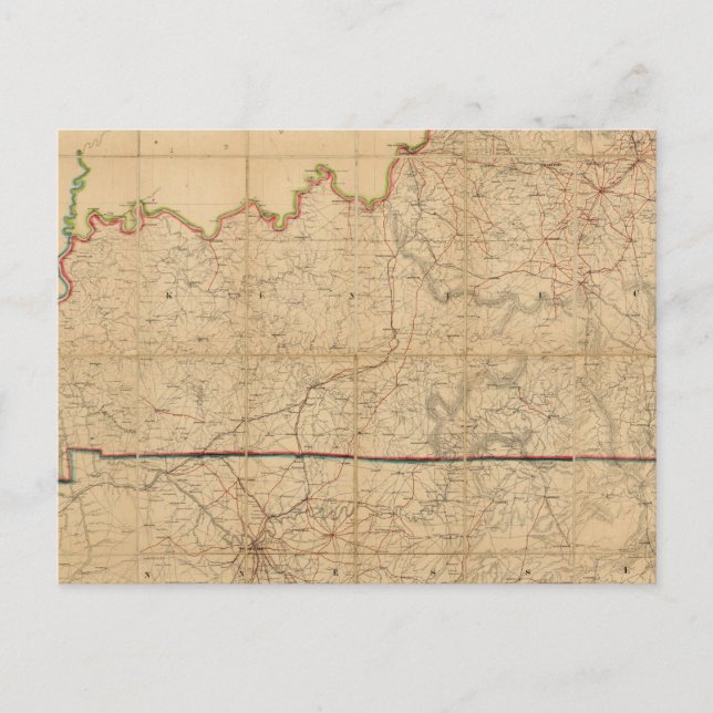 Postale Carte militaire des États du Kentucky (Devant)