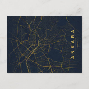Postale Carte minimale d'Ankara Turquie