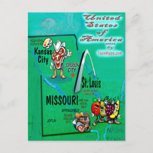 Postale Carte Missouri USA