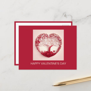 Postale Carte moderne aux coeurs rouges