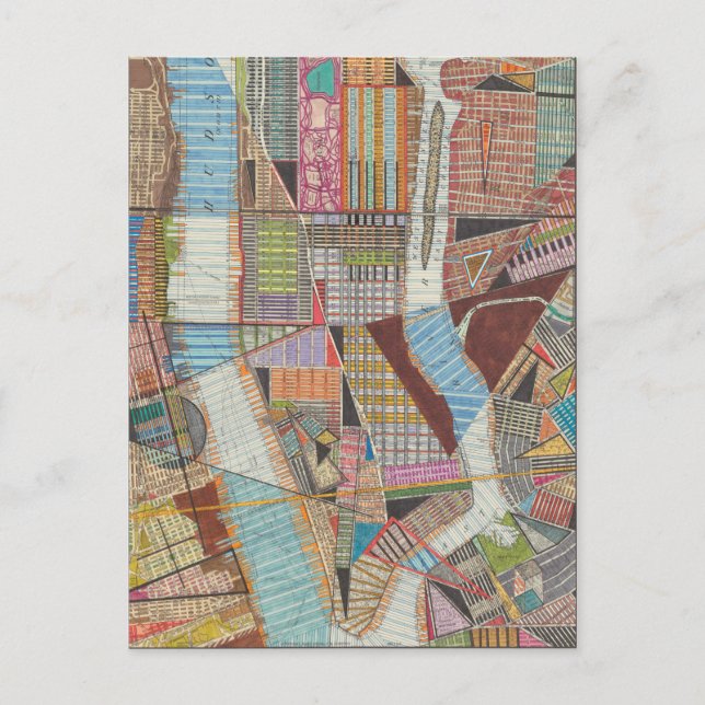 Postale Carte moderne de New York II (Devant)