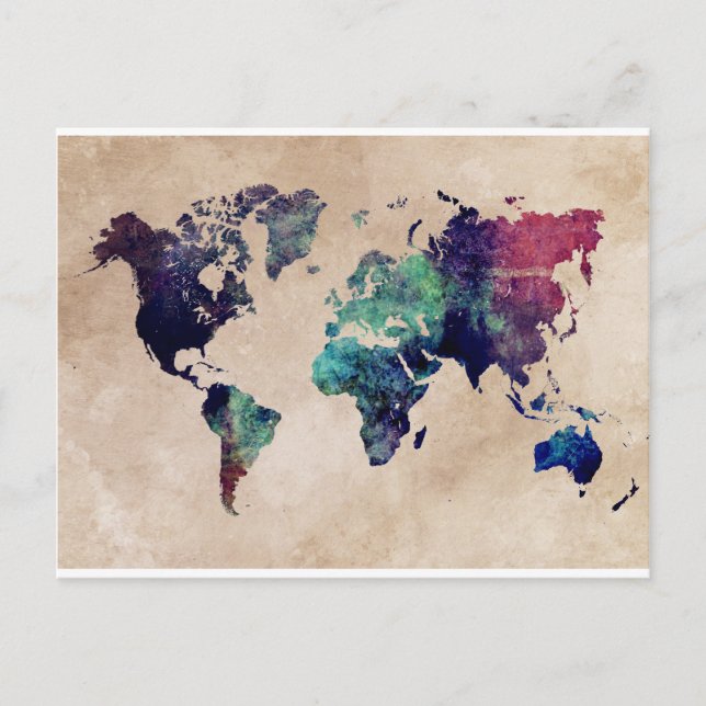 Postale carte mondiale 10 (Devant)