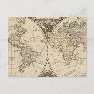 Postale Carte mondiale 9
