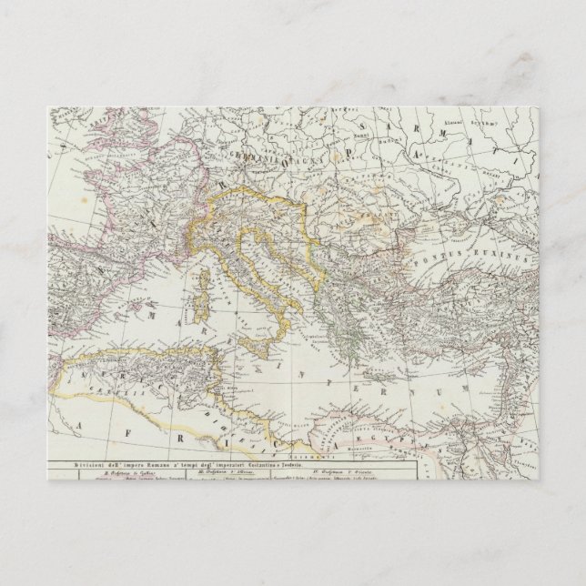 Postale Carte mondiale de l'hémisphère oriental (Devant)
