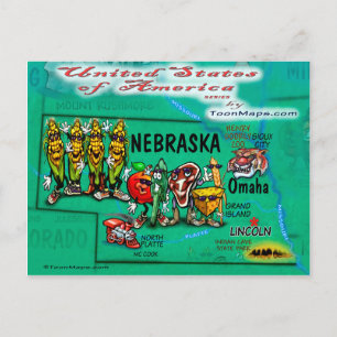 Postale Carte Nebraska USA