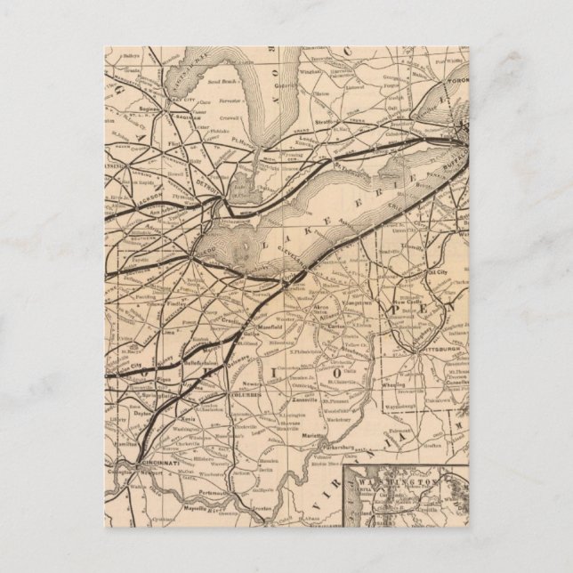 Postale Carte New York Central et Hudson River Railroad (Devant)