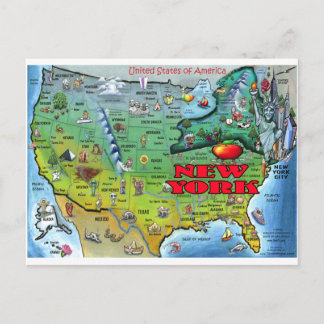Postale Carte New York USA