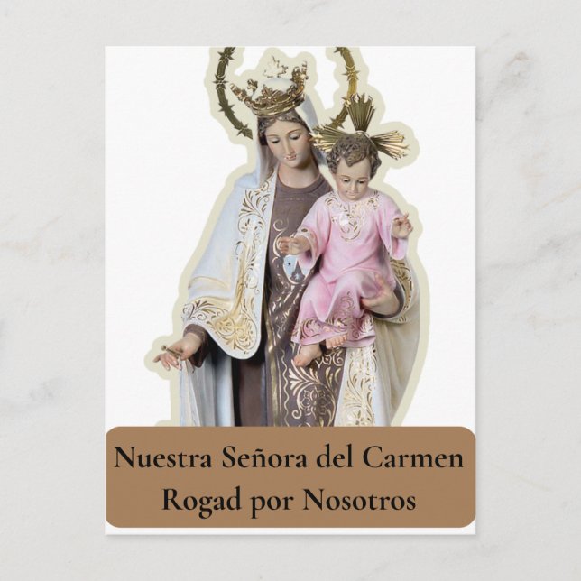 Postale Carte NUESTRA SEÑORA DEL CARMEN (Devant)