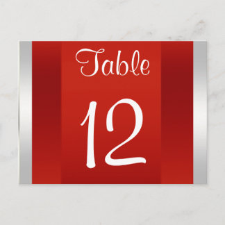 Postale Carte numérique NYC Skyline BW 05 White Red Table