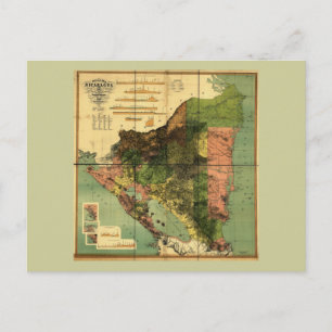 Postale Carte officielle du Nicaragua 1898