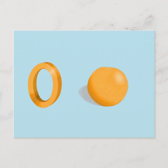 Postale Carte orange (Devant)