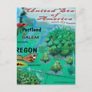 Postale Carte Oregon USA