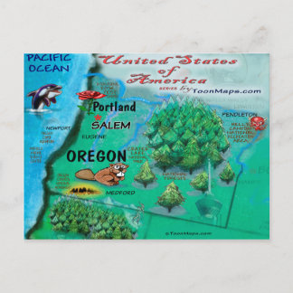 Postale Carte Oregon USA