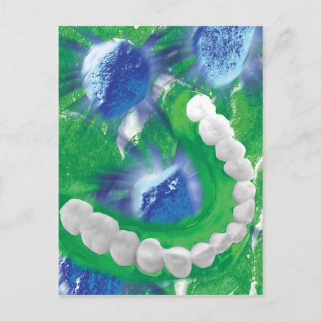 Postale Carte Orthodontiste Dentiste de conception de dent (Devant)