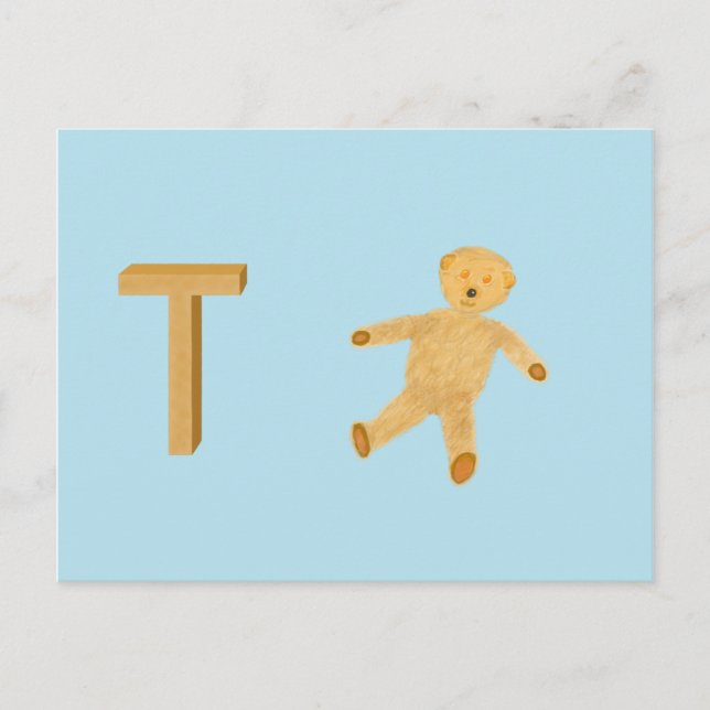 Postale Carte Ours Teddy (Devant)