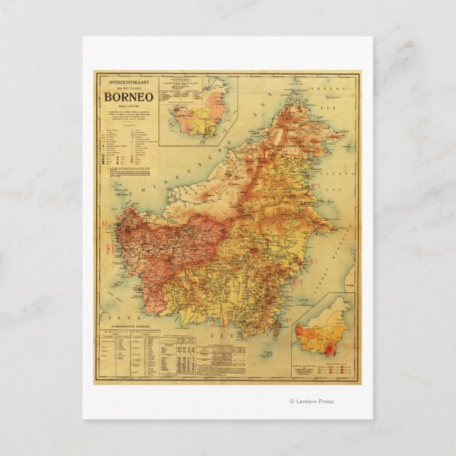 Postale Carte panoramique BornéoBorneo (Devant)