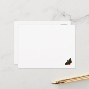 Postale Carte papillon de l'amiral rouge