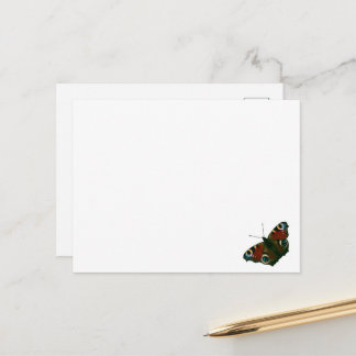 Postale Carte Papillon Peacock