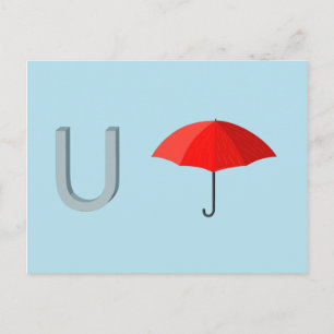 Postale Carte parapluie