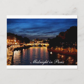 Postale Carte Paris minuit