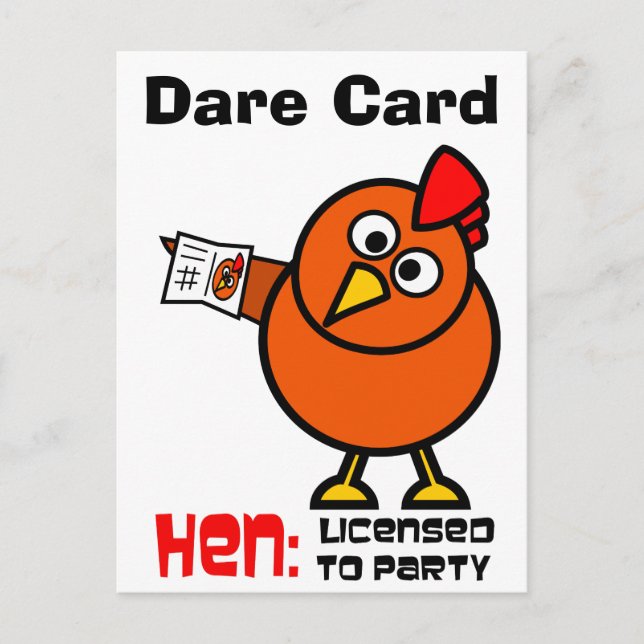 Postale Carte Party Hen Oare (Devant)