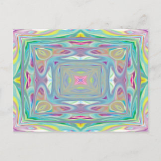 Postale Carte Pastel psychédélique