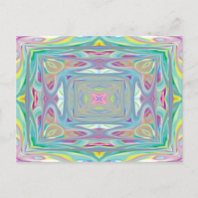 Postale Carte Pastel psychédélique (Devant)