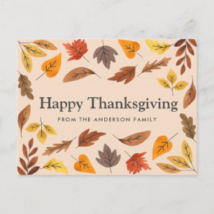 Postale Carte personnalisable bon thanksgiving