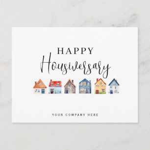 Postale Carte personnalisée d'anniversaire de maison pour 