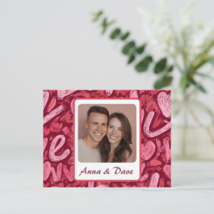 Postale Carte personnalisée pour la Saint-Valentin avec ph