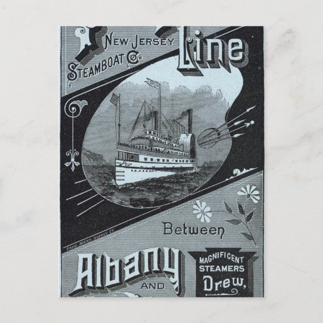 Postale Carte Peuples Ligne des Steamers (Devant)
