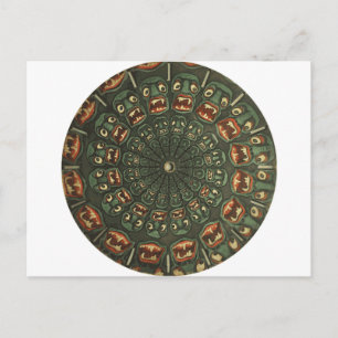 Postale Carte Phenakistoscope Green Demons Vintage
