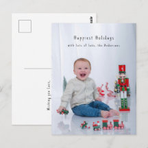 Carte photo de vacances simple avec fond perdu min