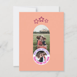 Postale 📸 Carte photo et de message personnalisée - Texte